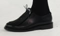 A Max Mara shoe, seen on a model at Milan fashion week.