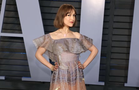 Joanna Newsom in silvery dress