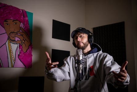 William Frederick Keck III, also known as rapper OG ILLA, recording in Richmond, Virginia, last month.