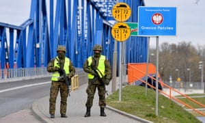 Coronavirus live news: Wuhan risk remains high, says party chief, as Trump blasts states 1 Police and border guard officers secure the borders with Germany in Krajnik Dolny, Poland, 01 April 2020.