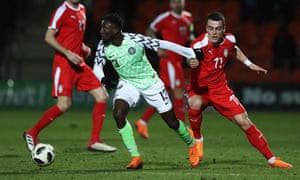 Wilfred Ndidi of Nigeria versus Serbia