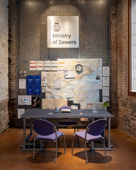 The Ministry of Sewers by Cooking Sections at Folkestone Triennial.