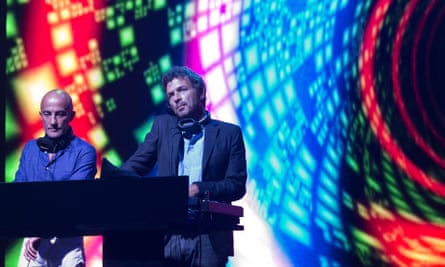 ‘He was the hurry man and I was the slow man’ … Hubert Blanc-Francard, left, and Philippe Zdar perform in 2015.