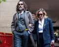 Russell Brand and his wife Laura Gallacher
