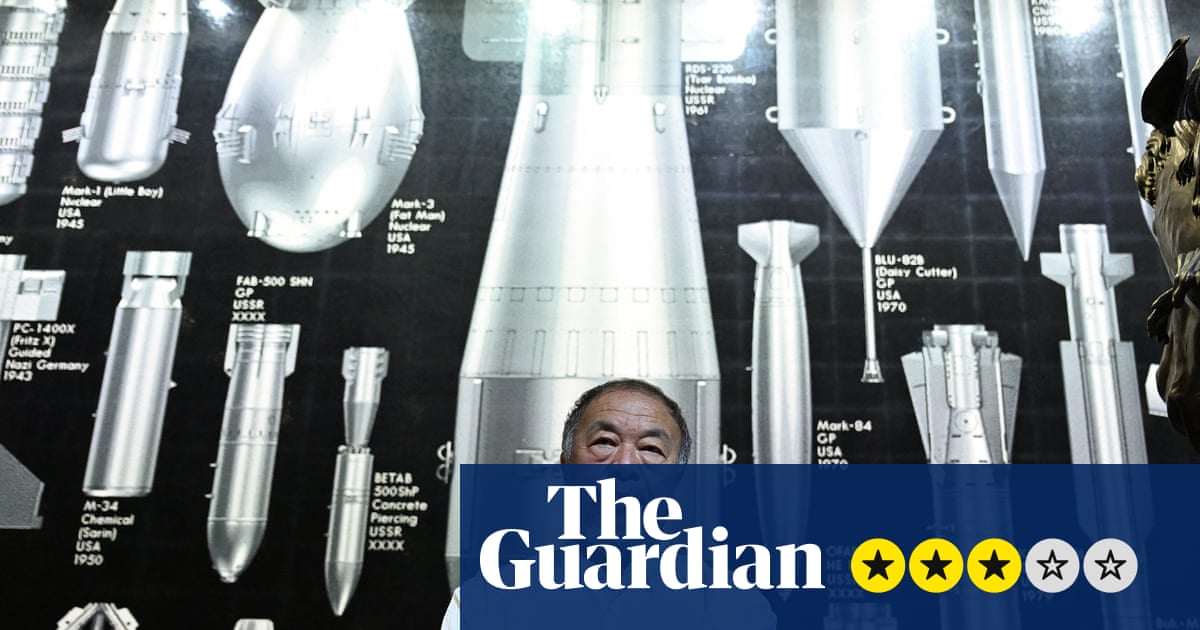 Ai Weiwei: Button Up! review – skeleton chandeliers, a real-life temple – and too much silly Lego