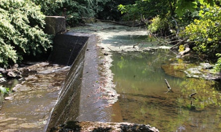 Walsh mill dam on the Quassaick Creek, Newburgh, NY.