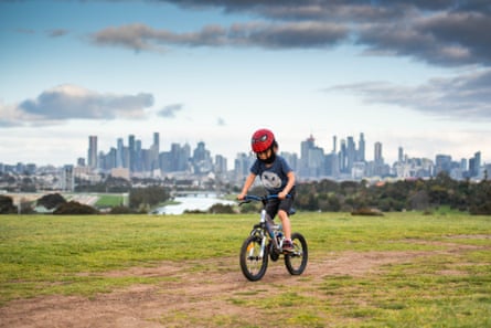 Australia Victoria Covid 19 Lockdown Economy - 31 Aug 2020Mandatory Credit: Photo by Xinhua/REX/Shutterstock (10760849d) A boy rides bicycle in Melbourne, Victoria, Australia, Aug. 31, 2020. A lockdown in the Australian state of Victoria aimed at stopping a COVID-19 outbreak came under scrutiny on Monday, with critics calling for a clearer plan to end the restrictions which are said to be weighing on the nation’s economic recovery. Victoria recorded 73 new infections on Monday following a month of Stage 4 lockdowns in capital city Melbourne, down from a peak of over 700 in early August. Australia Victoria Covid 19 Lockdown Economy - 31 Aug 2020