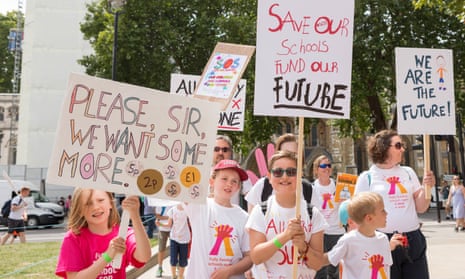 Children protest over schools being forced to close early