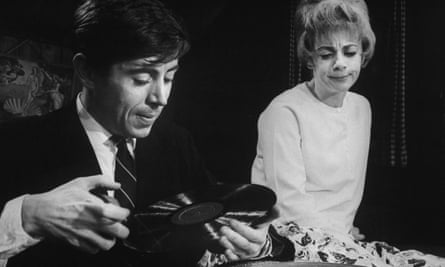 Brian Bedford with Geraldine McEwan in The Private Ear in the the early 1960s.