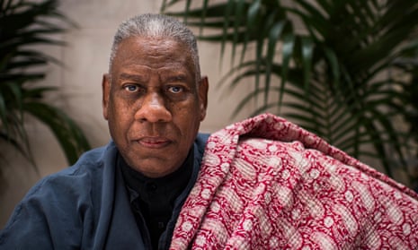 André Leon Talley, shot at Majorelle at the Lowell Hotel, NYC. Photograph: Joshua Bright for the Guardian