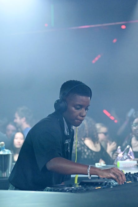 Sherelle tweaks the mix at a party.