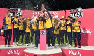 Essex Eagles lift the T20 Blast trophy last year