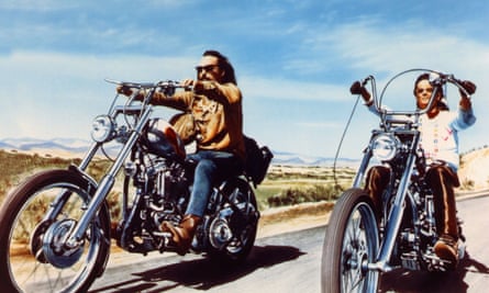 On the road … Dennis Hopper and Peter Fonda in Easy Rider (1969).