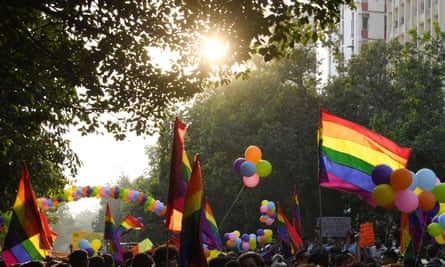 A pride parade in New Delhi in 2018.