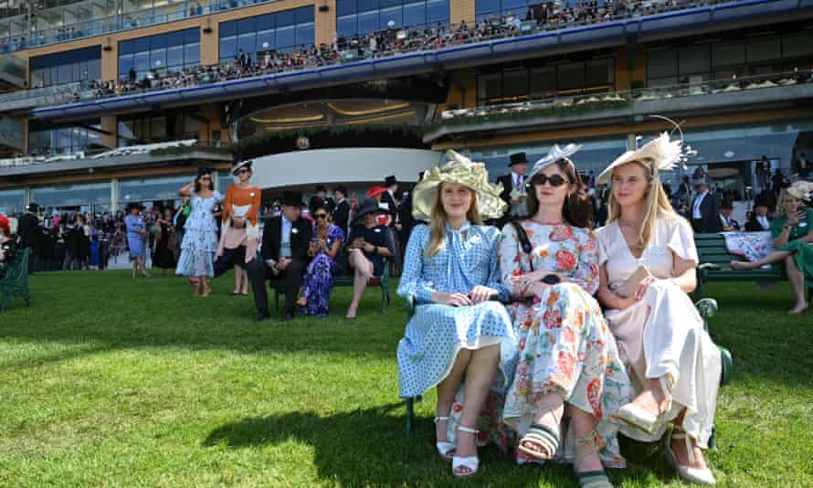 Racegoers enjoy the summer sunshine at Royal Ascot.