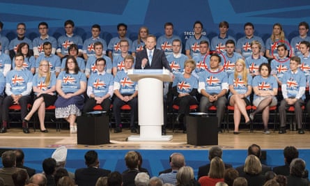 Grant Shapps with Mark Clarke (front row) and Elliott Johnson (2nd row)