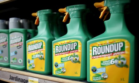Monsanto’s Roundup weedkiller on display at a garden shop at Bonneuil-Sur-Marne near Paris, France.