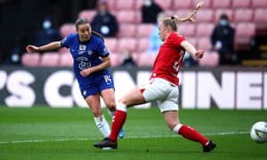 Fran Kirby gets Chelsea’s fourth of the half.