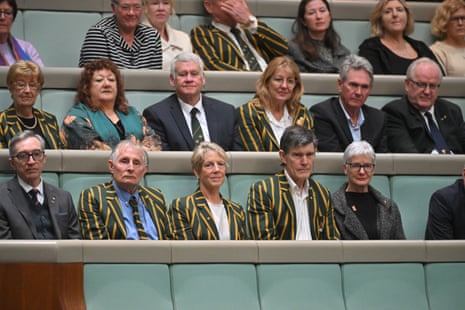 1980 Moscow Olympians in the public galleries during question time