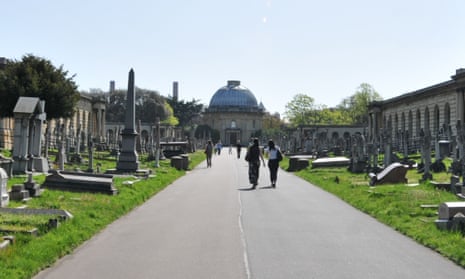 Brompton cemetery in Fulham, west London.