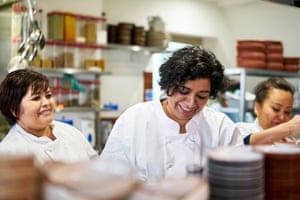 How Darjeeling Categorical and Dishoom put a recent spin on custom to shift the tastes of contemporary Britain | Drink exterior the field 5 Asma Khan in the kitchen at Darjeeling Express.