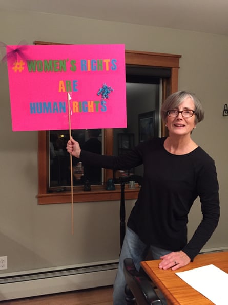 Kay Bush, 65, marched in Palmer, Alaska.