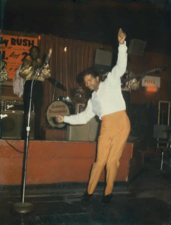 Rush on stage, 1958.