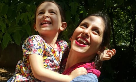 Nazanin Zaghari-Ratcliffe spends time with her daughter, Gabriella, after she was briefly freed from prison.