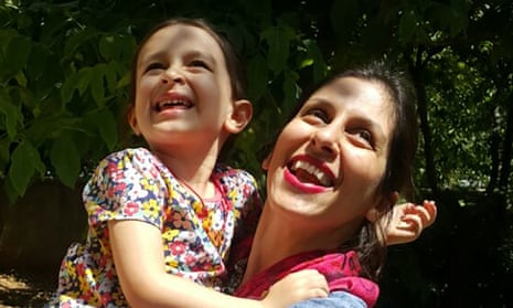 Nazanin Zaghari-Ratcliffe with daughter Gabriella. Theresa May has pressed Iran’s president over her detention.