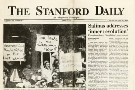Claudia Sheinbaum protesting in 1991.