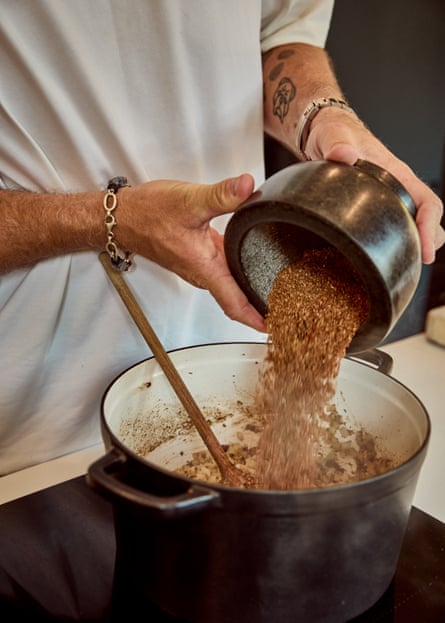 Tipping in spices: ‘venison takes on spice really well’.