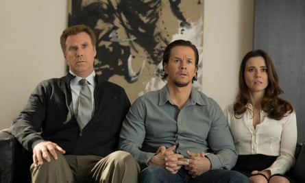 No laughing matter … Wahlberg with Linda Cardellini and Will Ferrell in Daddy’s Home.