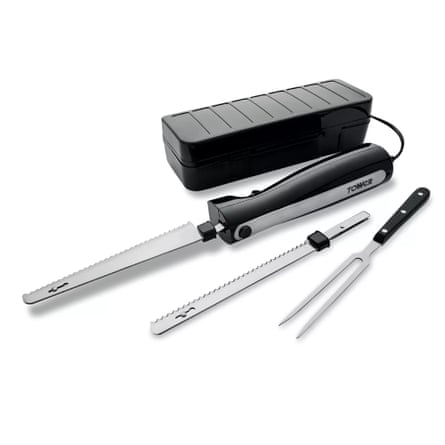 Tower electric knife with fork and black case