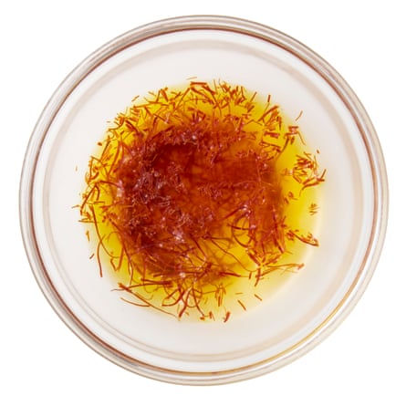 steeping the saffron