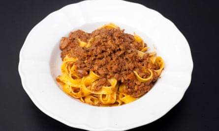 ‘It is everything the dish should be’: tagliatelle with ragu.