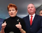 Australia news live: Barnaby Joyce won’t guarantee One Nation policies will be costed before next election
