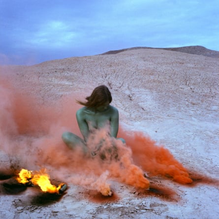 Judy Chicago, Immolation from Women and Smoke, 1972 performed by Faith Wilding