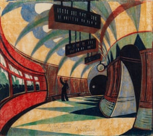 The Tube Station by Cyril Power, c1932.