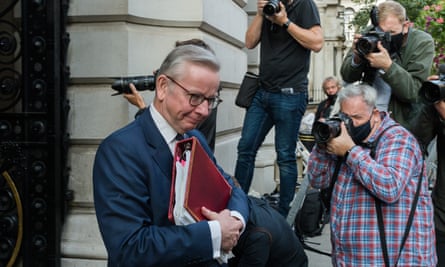 Michael Gove in Downing Street, September 2020.