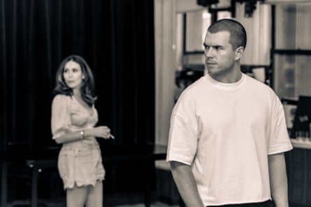 Luke Newton in rehearsals for House of McQueen