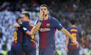 Suarez celebrates.