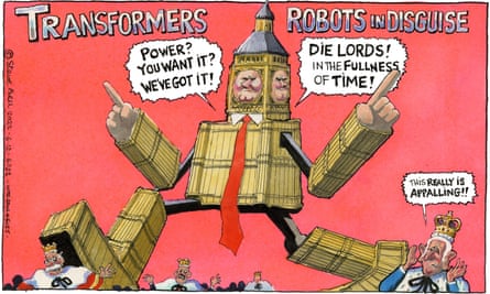 Steve Bell on Keir Starmer v the House of Lords