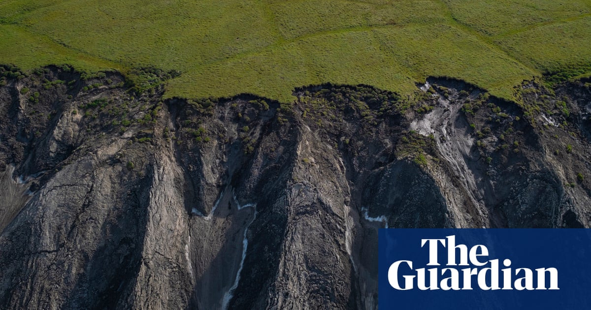 'The land is tearing itself apart': life on a collapsing Arctic isle