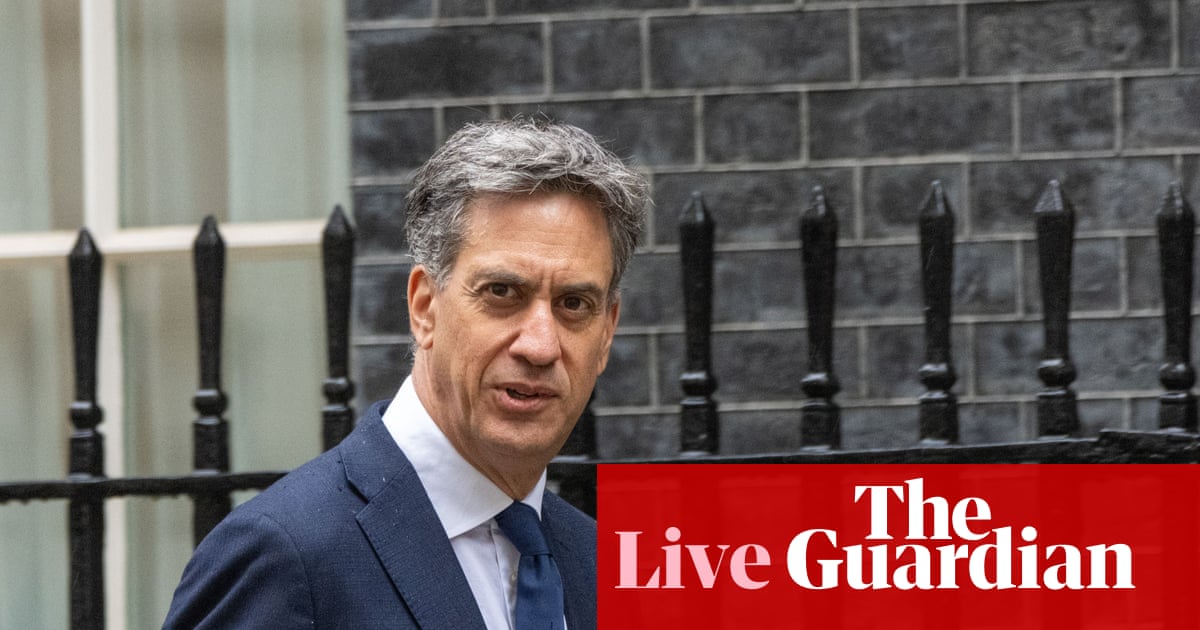 Miliband defends sanctions on Israeli settlements and pushes back against chief rabbi’s criticism – UK politics live Miliband defends sanctions on Israeli settlements and pushes back against chief rabbi’s criticism – UK politics live