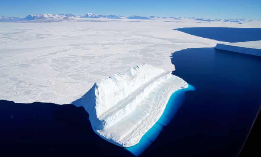 An iceberg floating in Antarctica’s McMurdo Sound.