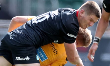 Le tacle dangereux d'Owen Farrell sur Charlie Atkinson des Wasps en 2020