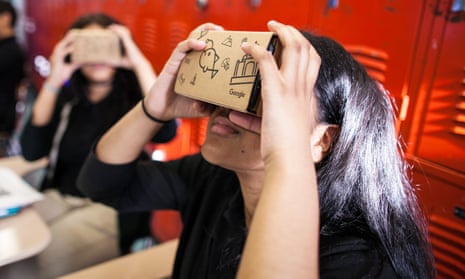 Google currently offers a cardboard smartphone holder that acts as a low-tech headset but offers a less-than-realistic virtual world.