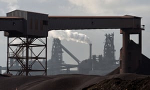 The Tata Scunthorpe steel plant