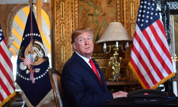 Donald Trump at his Mar-a-Lago estate in West Palm Beach in December 2019.