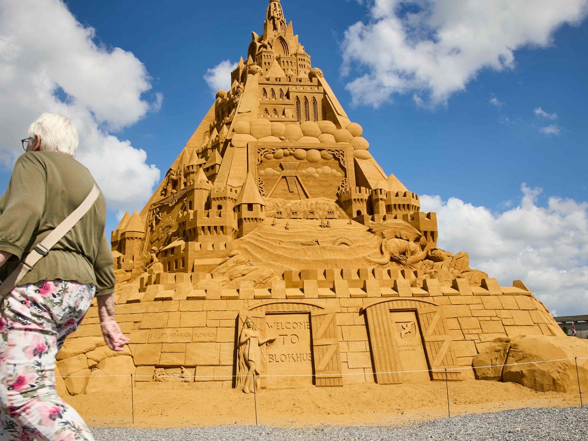 World&#39;s biggest sandcastle constructed in Denmark | Guinness World Records  | The Guardian